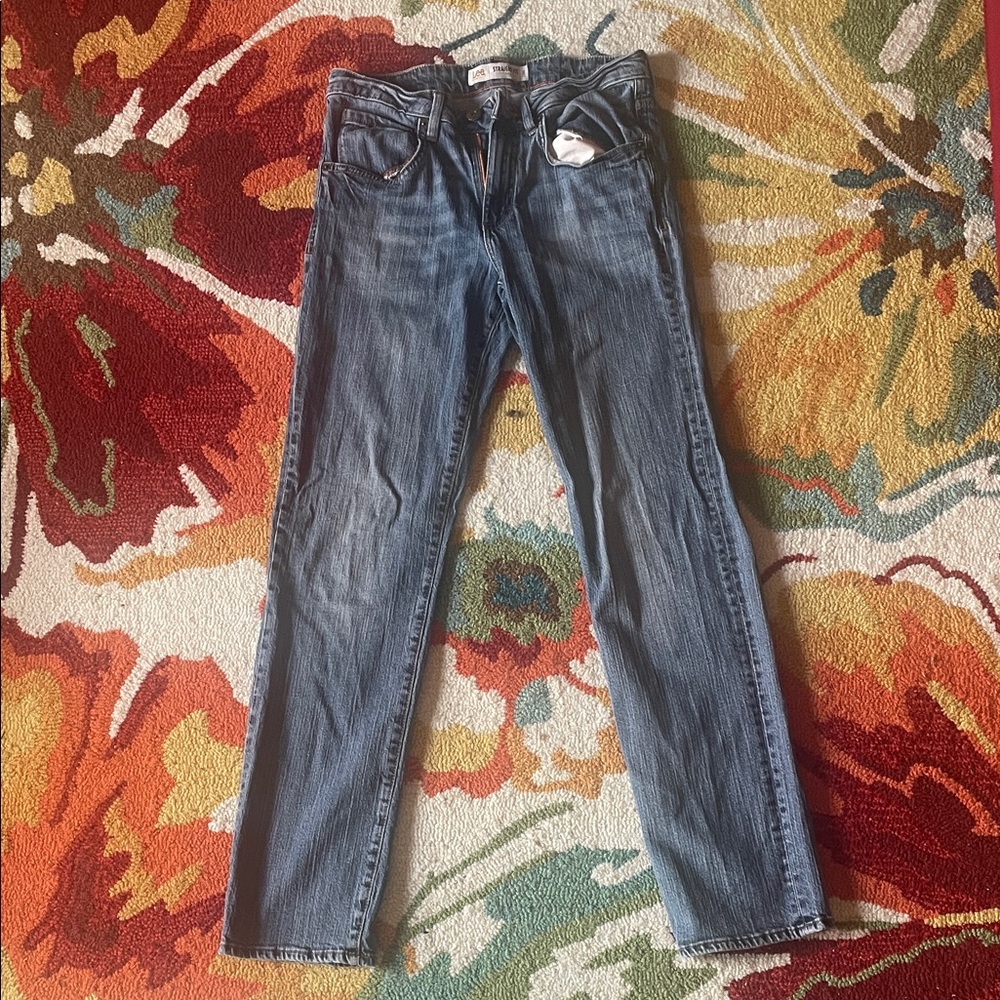 Lee Straight Fit Blue Jeans